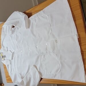 Doctor, Nurse Unisex Long White Lab Coat, Medium